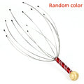 Octopus Head Massager - Scalp Scratcher for Daily Stress Relief 2 Pack Relaxation Treatment 1pc Random color Tidesmit