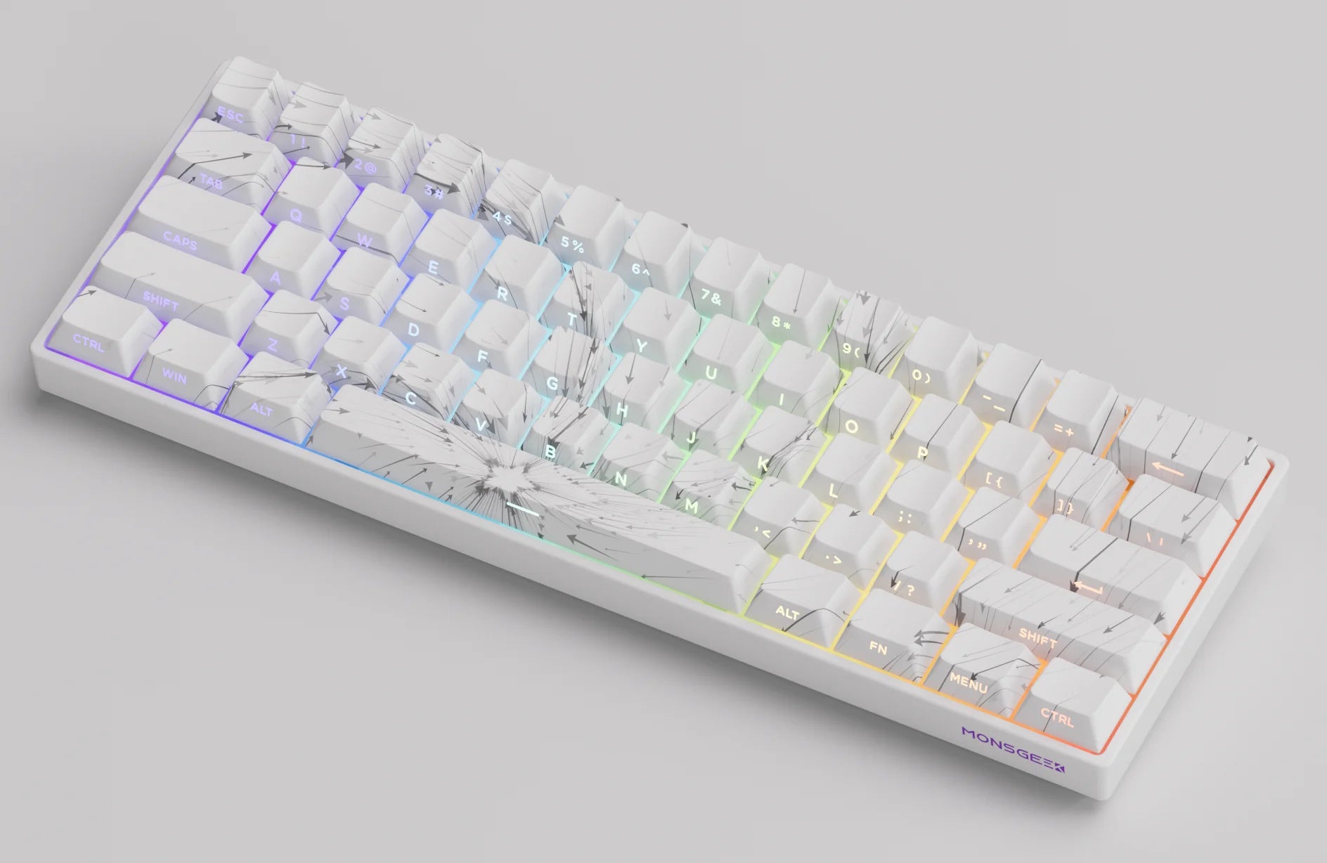 Akko MonsGeek FUN60 Mechanical Keyboard Magnetic Switch 60% Gaming Keyboards Rapid Trigger 0.01mm 8K ARGB HE/TMR Custom Keyboard
