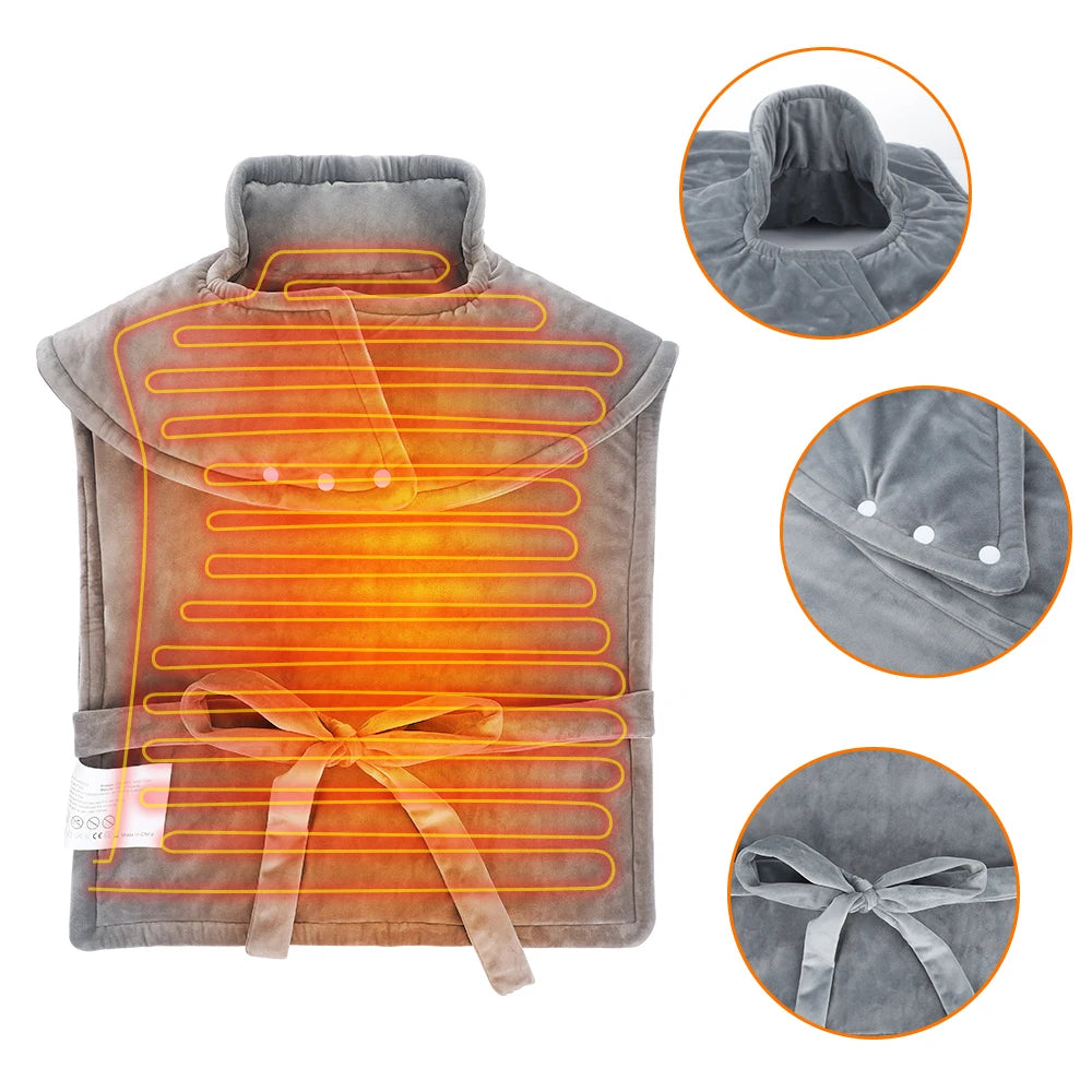 Electric Heating Neck Massager - Deep Tissue Muscle Recovery Tool Fascia Gun Tidesmit