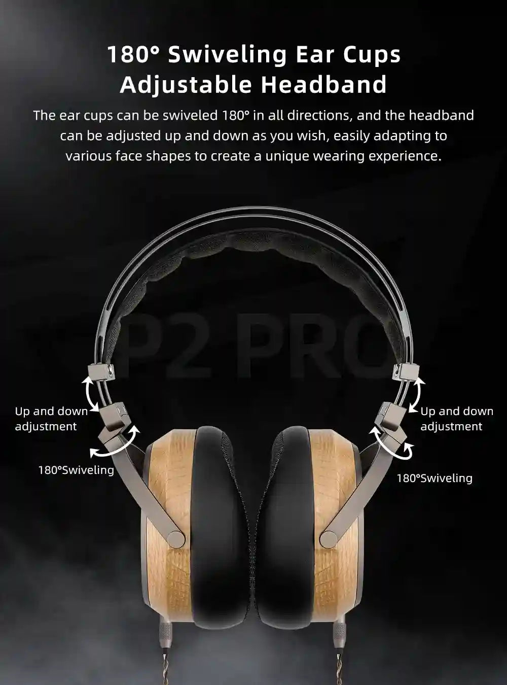 SIVGA P2 Pro Planar Magnetic Headphones | Open Back Walnut Wood Tidesmit