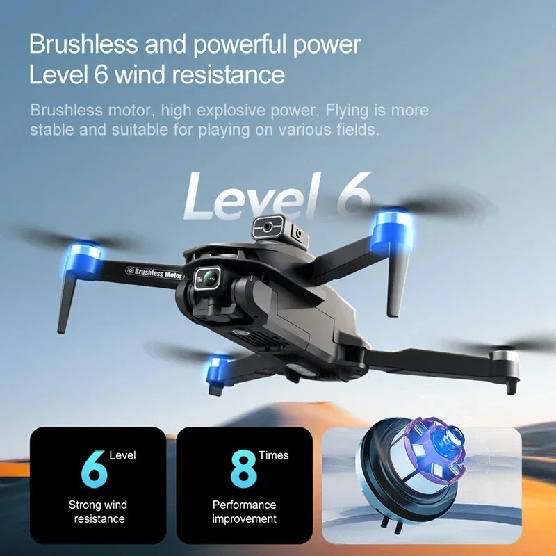 8K GPS Camera Drone with Obstacle Avoidance - Foldable Pro Model Tidesmit