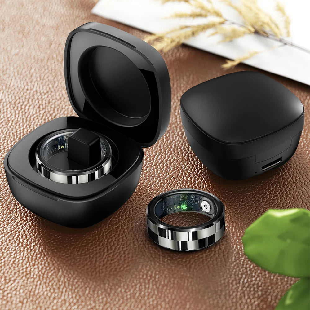 Smart Ring Charging Case for Health Monitors - Portable Wireless Dock Tidesmit