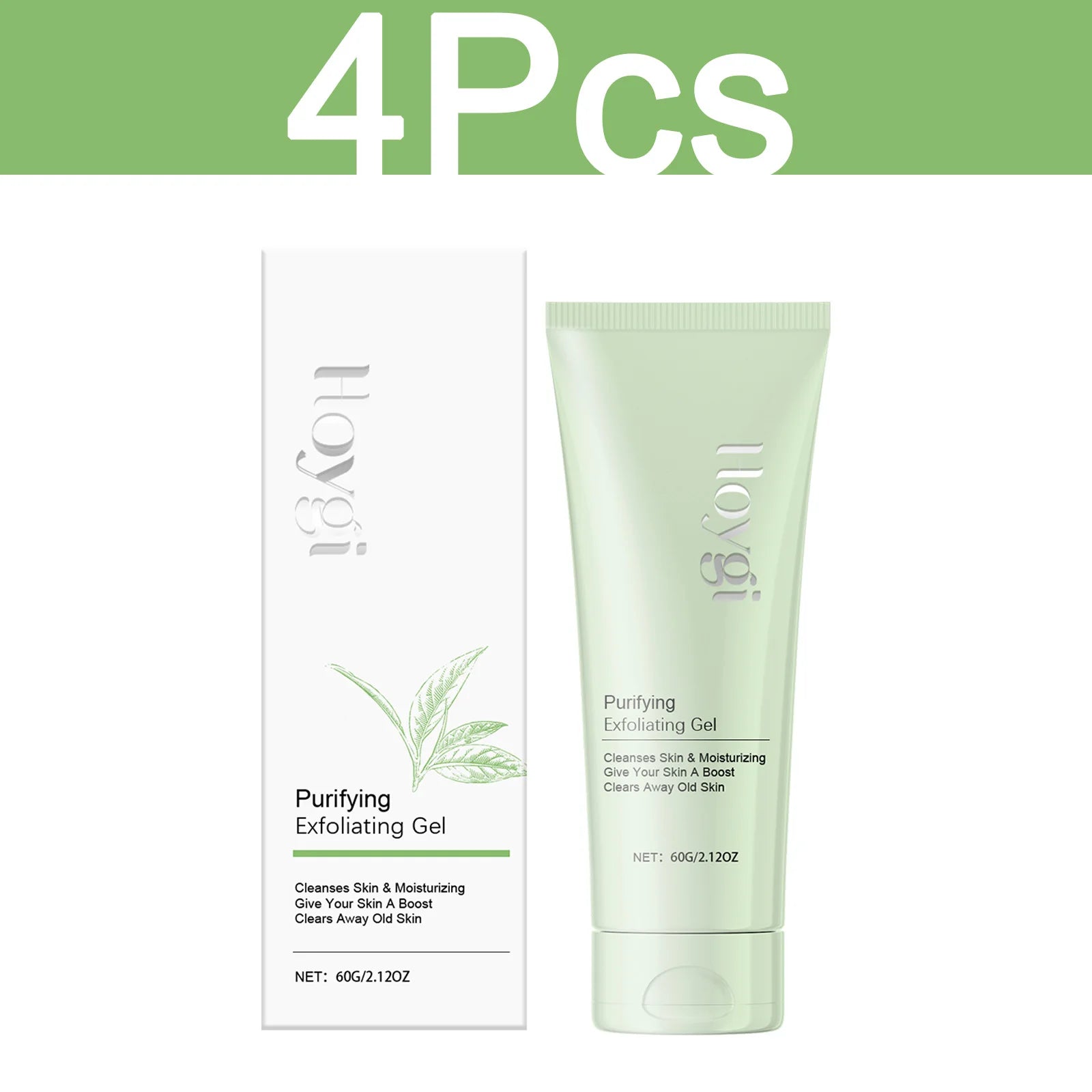 Exfoliating Gel for Pores - Professional Blackhead Removal Scrub Scrubs Treatments 4 Pcs Tidesmit
