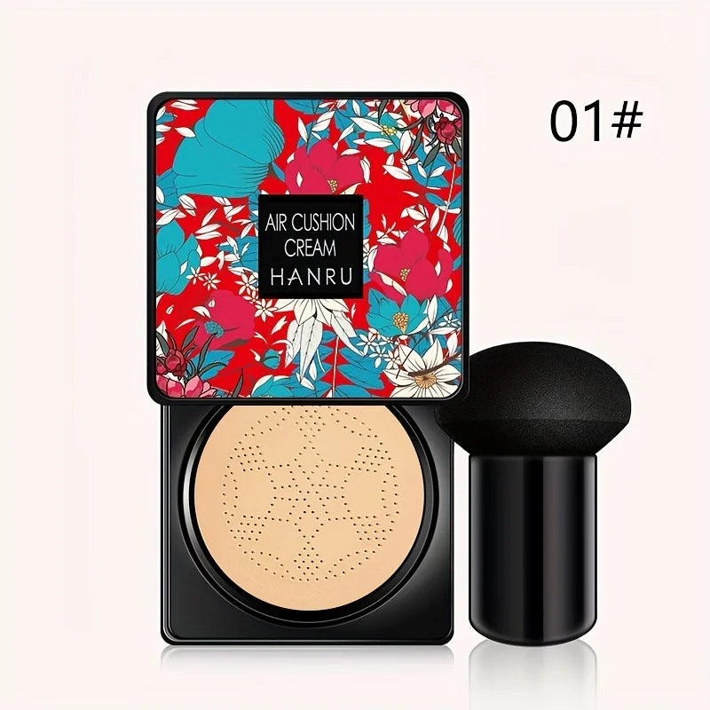 Tidesmit Mushroom Air Cushion BB Cream texture close-up for moisturizing lightweight face makeup coverage