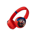 Spider Man Kids Wireless Headphones - Foldable Over-Ear Bluetooth Audio Red Tidesmit
