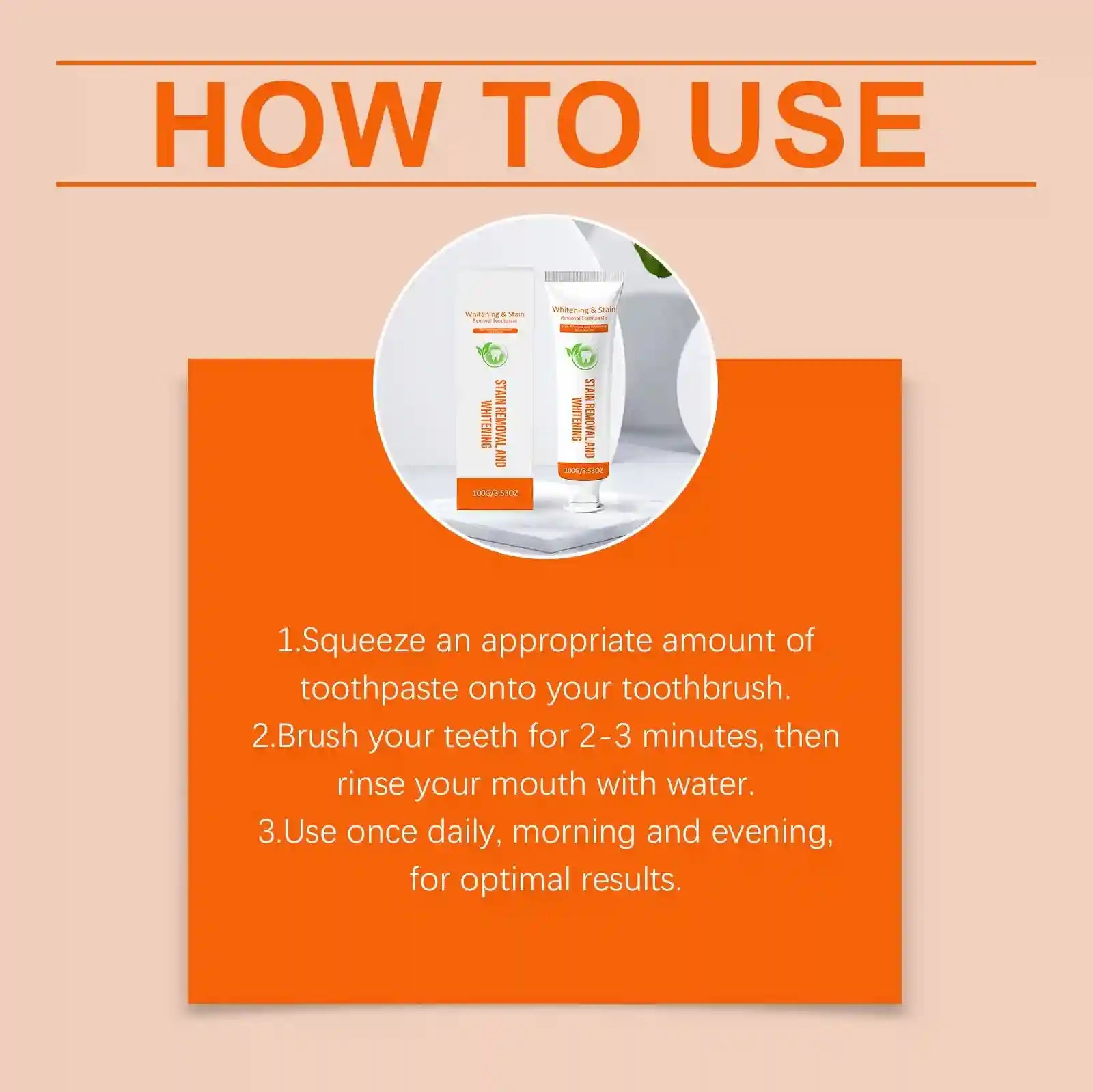 Tidesmit teeth whitening toothpaste for plaque removal, stain whitening, gum protection, and oral odor control.