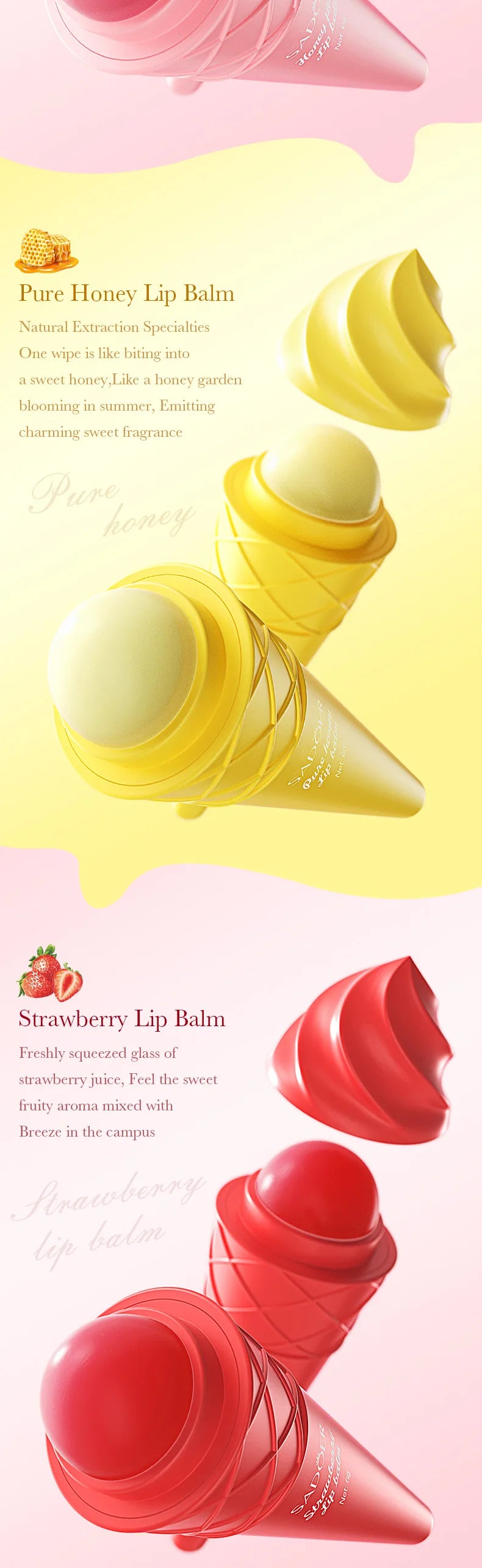 Moisturizing Lip Balm for Dry Lips - Cruelty-Free Nourishing Formula Lip Care Tidesmit