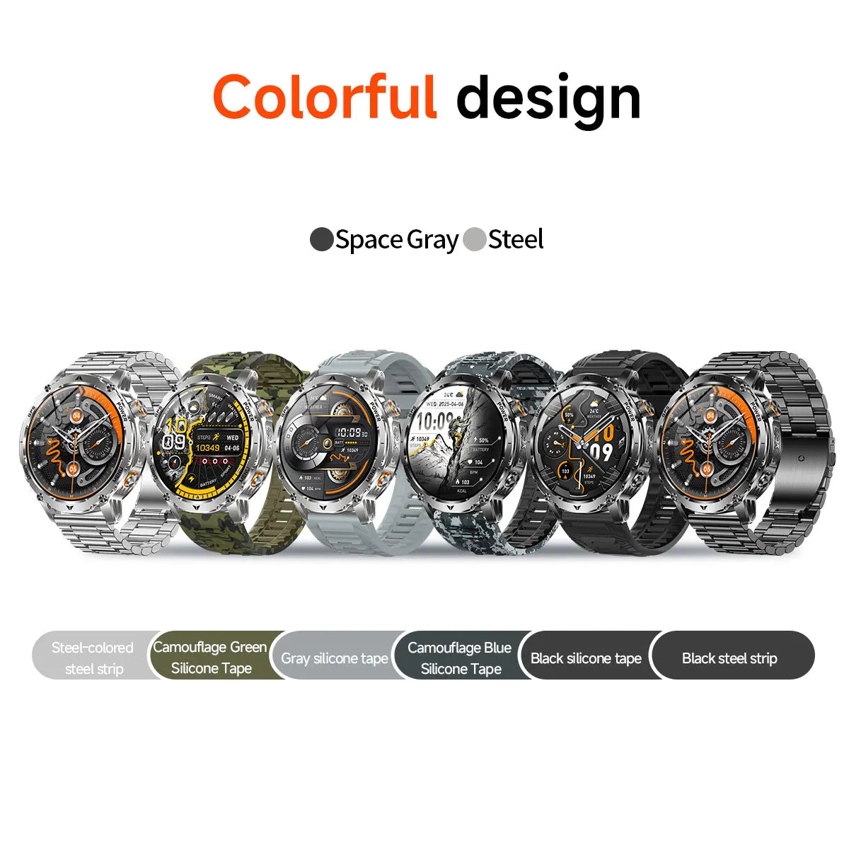 New T-Rex3 Ultra GPS Smartwatch 1100mAh Battery Compass 3ATM Waterproof Outdoor Sports Military Grade Tracker for Android IOS