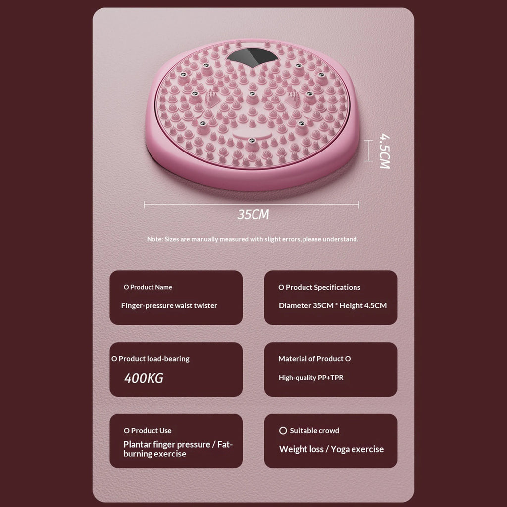 Waist Twisting Disc with Magnetic Foot Massage - Tidesmit Body Shaping Body Shaping Massage Equipment Tidesmit