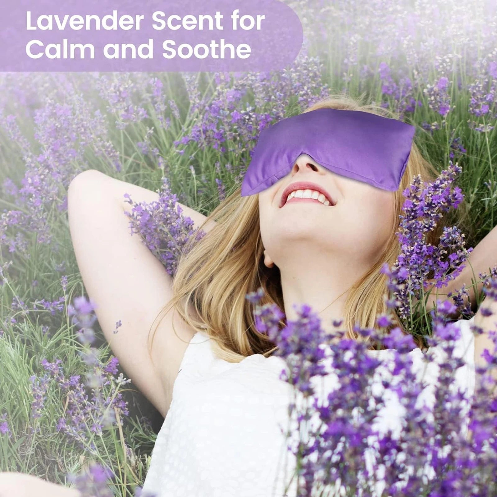 Weighted Eye Mask for Sleeping Soft Heated Eye Mask Moist Heat Warm Compress for Eye Microwave Reusable Sleep Mask for Women Spa
