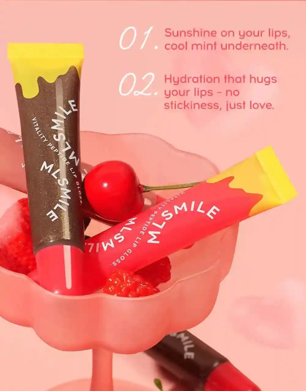 Plumping Lip Gloss Tint - Moisturizing Lip Care by Tidesmit Lip Care Tidesmit