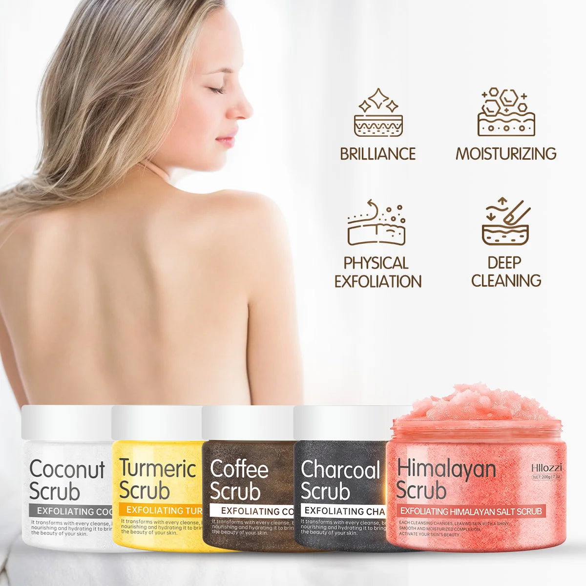 Natural Body Scrub | Exfoliating Skin Treatment - 200g - Tidesmit Scrubs Treatments Tidesmit
