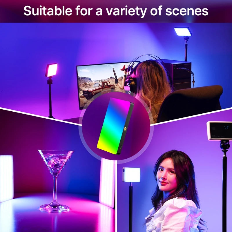 RGB LED Video Light | Portable 4000mAh CRI 95+ Pocket Panel (Ulanzi LT002) Tidesmit