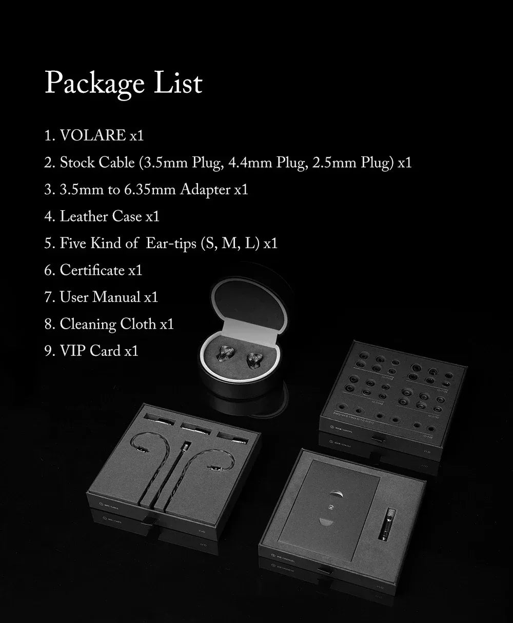 Volare Hybrid IEMs 1DD 4BA 4EST Wired In-Ear Monitors by Tidesmit Tidesmit