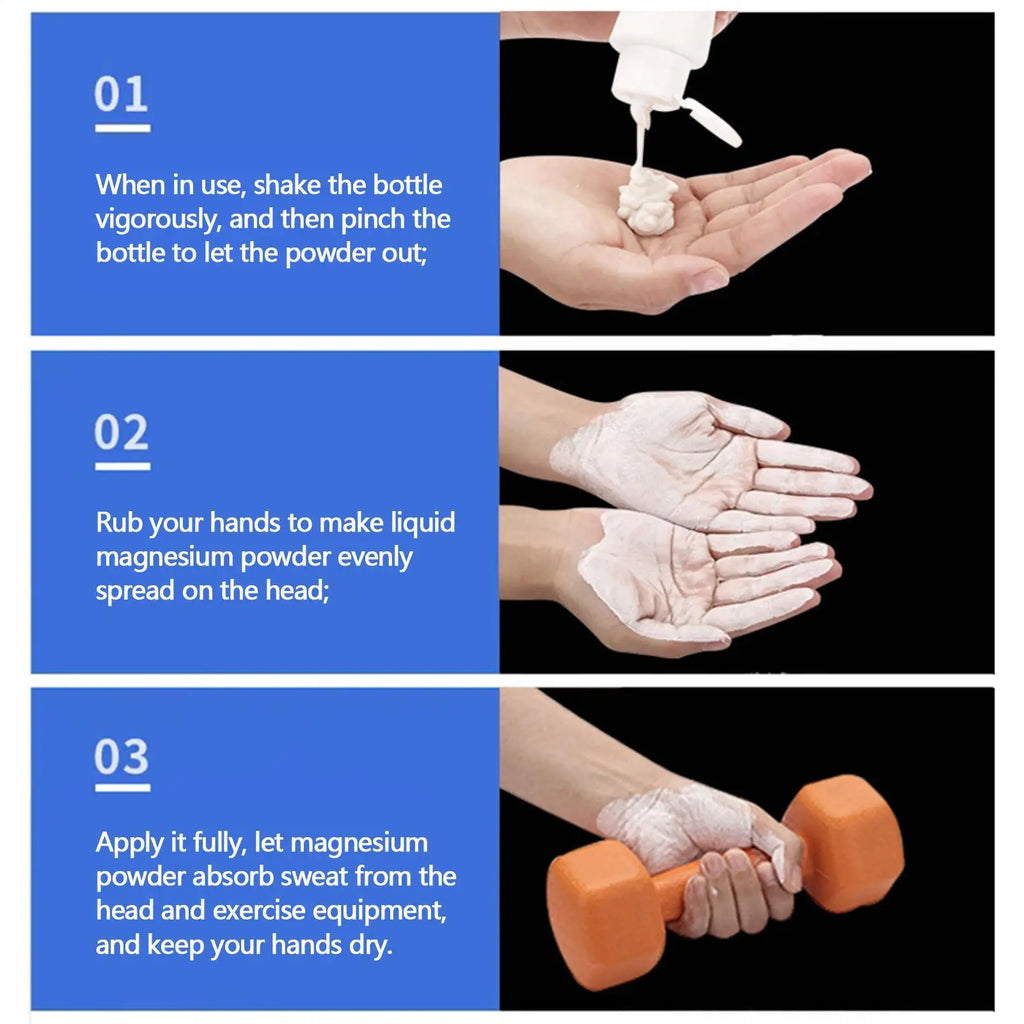 30ml/50ml/100ml Liquid Magnesium Powder Sweat-absorbent Workout Powder Increase Friction Anti-slip Cream Grip Lifting Climbing