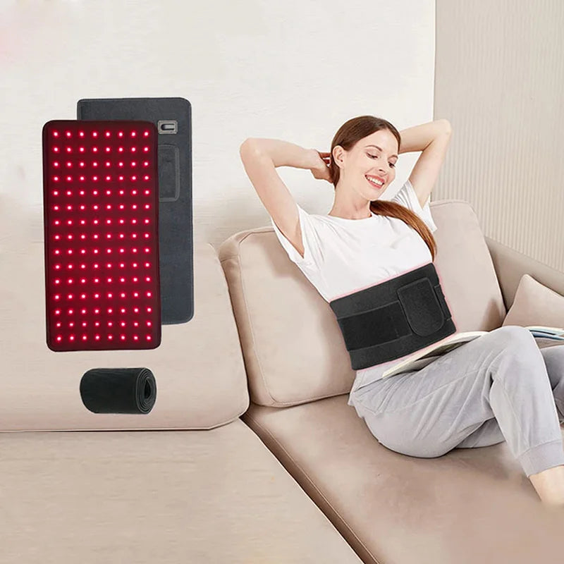 Red Light Therapy Belt: 120 LED Portable Wellness Device for Home Use Relaxation Treatment Tidesmit
