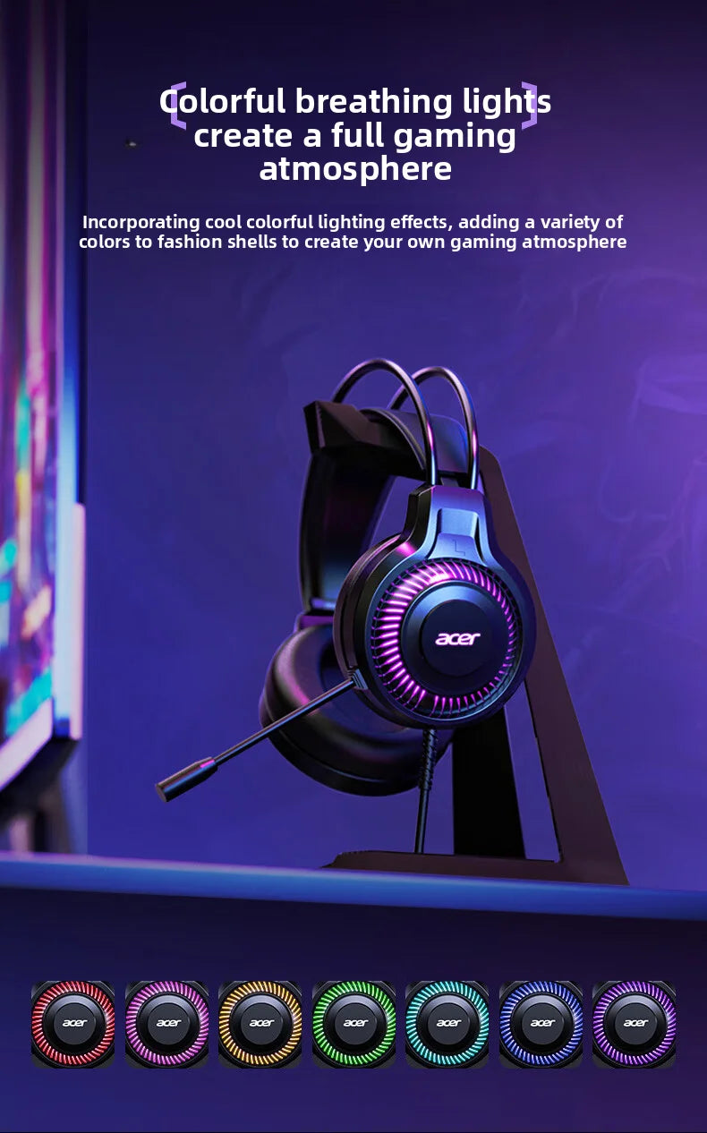 Gaming Headphones With 7.1 Surround Sound Mic for PC by Tidesmit Tidesmit