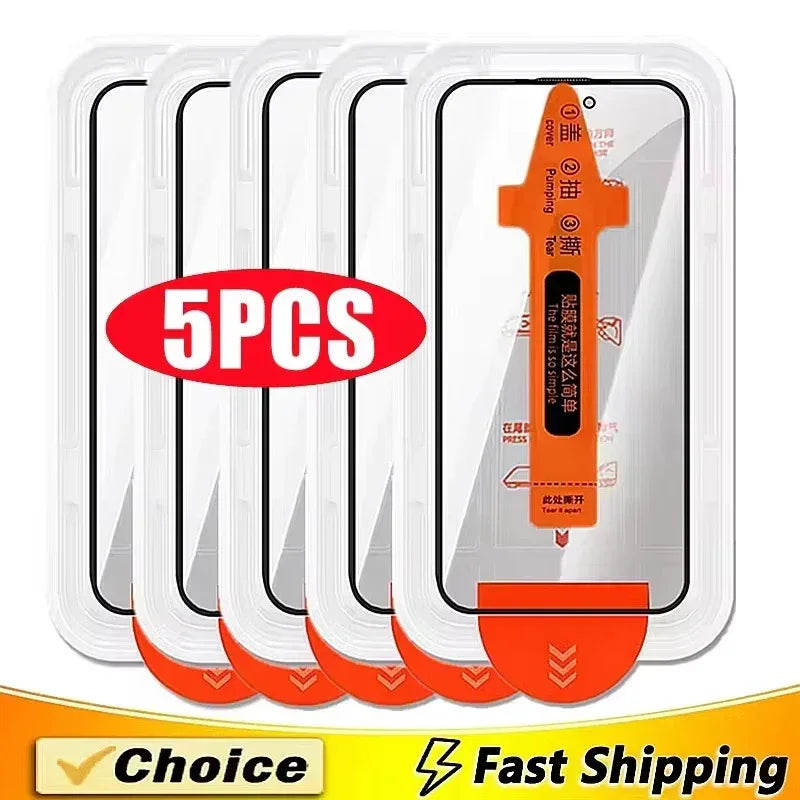 Xiaomi Poco F7 Pro Tempered Glass Screen Protector 5 Pack - HD Clear Tidesmit