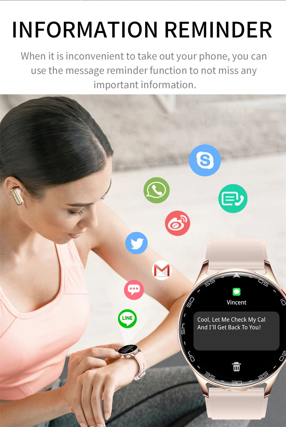 LIGE New 2-in-1 Smart Watch with TWS Bluetooth Earphones Heart Rate Blood Oxygen Monitor New Sport Fitness BT Call Music Watches