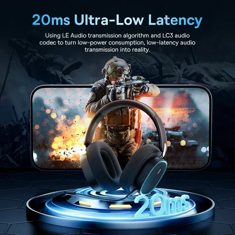 Wireless Gaming Headset Bluetooth 5.3 40mm Driver Tidesmit 01 Tidesmit