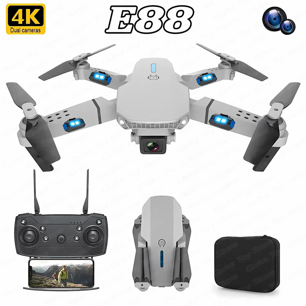 4K WiFi FPV Camera Drone - Foldable RC Quadcopter with HD Lens Tidesmit