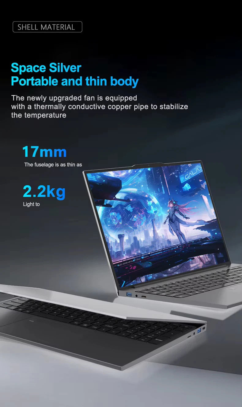 15.6" Portable intel Core i9-9900U Windows 11 Pro 16GB RAM 1/2TB SSD Fingerprint keypad backlight Office Gaming Laptop