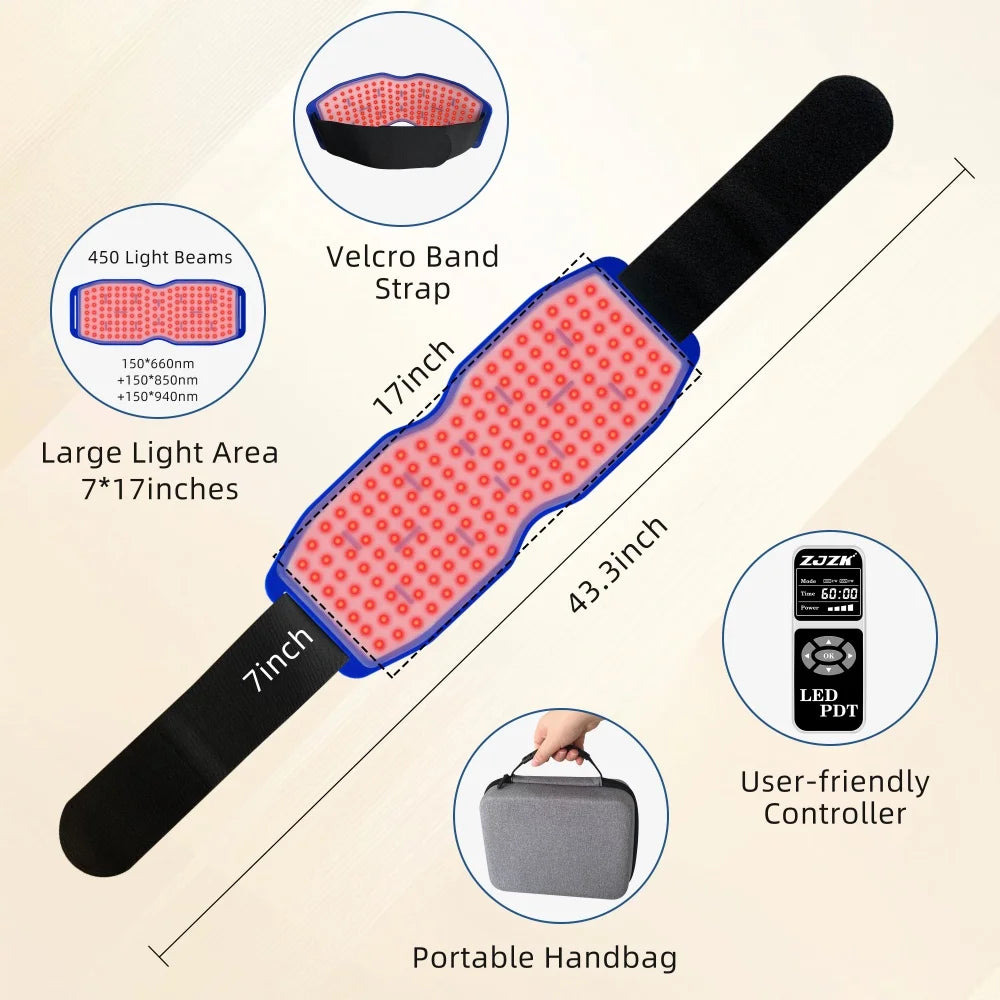 Red Light Therapy Pad for Shoulder Pain Relief 660nm - EU Wellness Back Massage Instrument Tidesmit