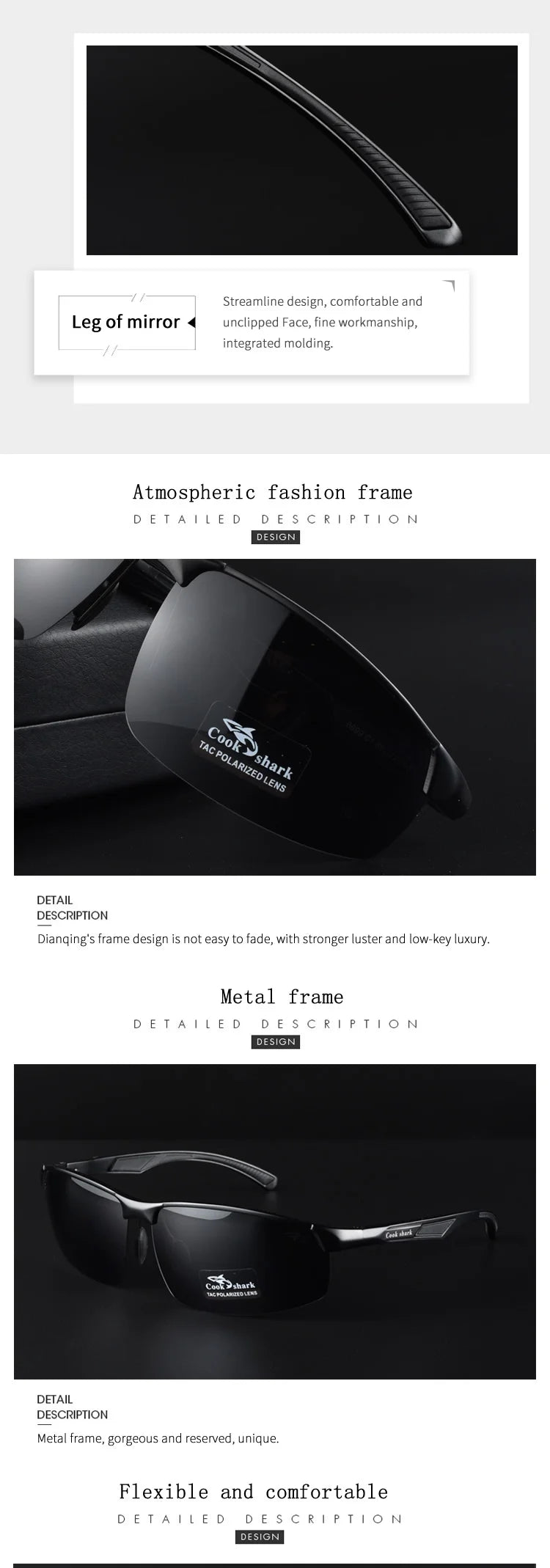 Polarized Driving Sunglasses for Men with UV Protection by Tidesmit Tidesmit