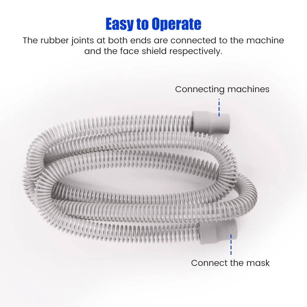 1.8M CPAP Hose CPAP Tubing CPAP Pipe Auto APAP Anti Snoring Apnea Respitor Ventilator 22MM Tubing Hose + Hose Cleaning Brush Kit
