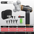 Fascia Massage Gun - 5-Head Percussive Therapy for Muscle Recovery Fascia Gun upgrade black Type C Charge Tidesmit