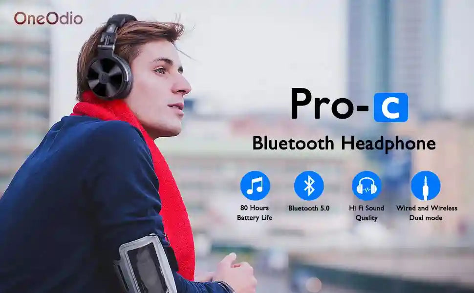 Wired Over-Ear Studio Monitor Headphones with Mic - Tidesmit Pro 10 Tidesmit