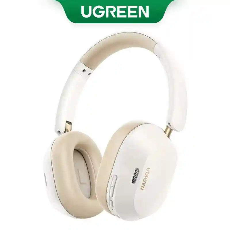 Wireless Headphones with Active Noise Cancellation & 75H Playtime White Tidesmit