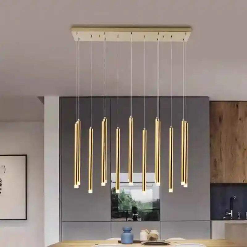 Crystal Stair LED Ring Light | Modern Dimmable Hanging Chandelier Tidesmit