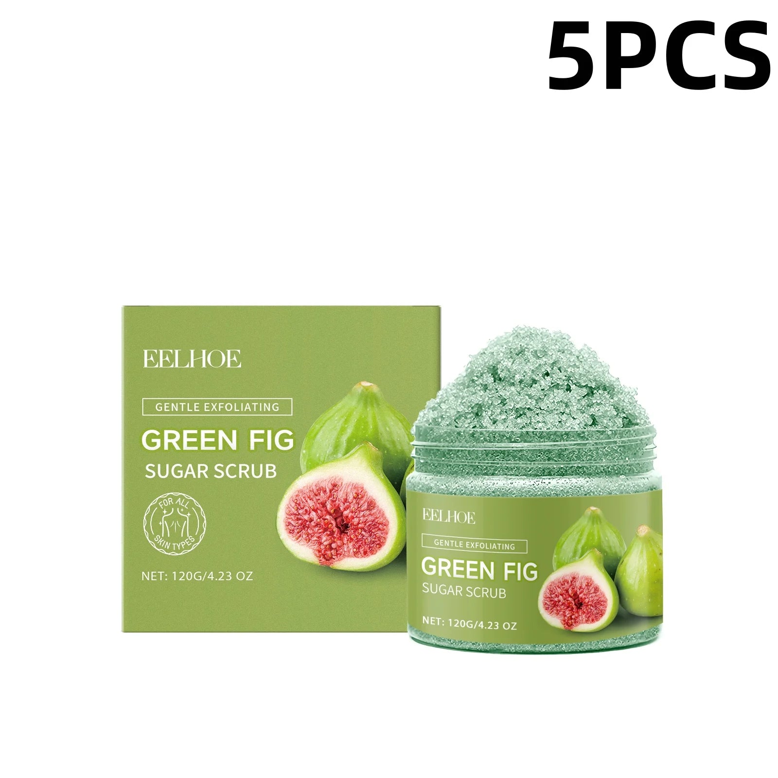 Fig Sugar Body Scrub Exfoliating Moisturizer - Natural Smoothing Care Scrubs Treatments 5PCS China Mainland Tidesmit