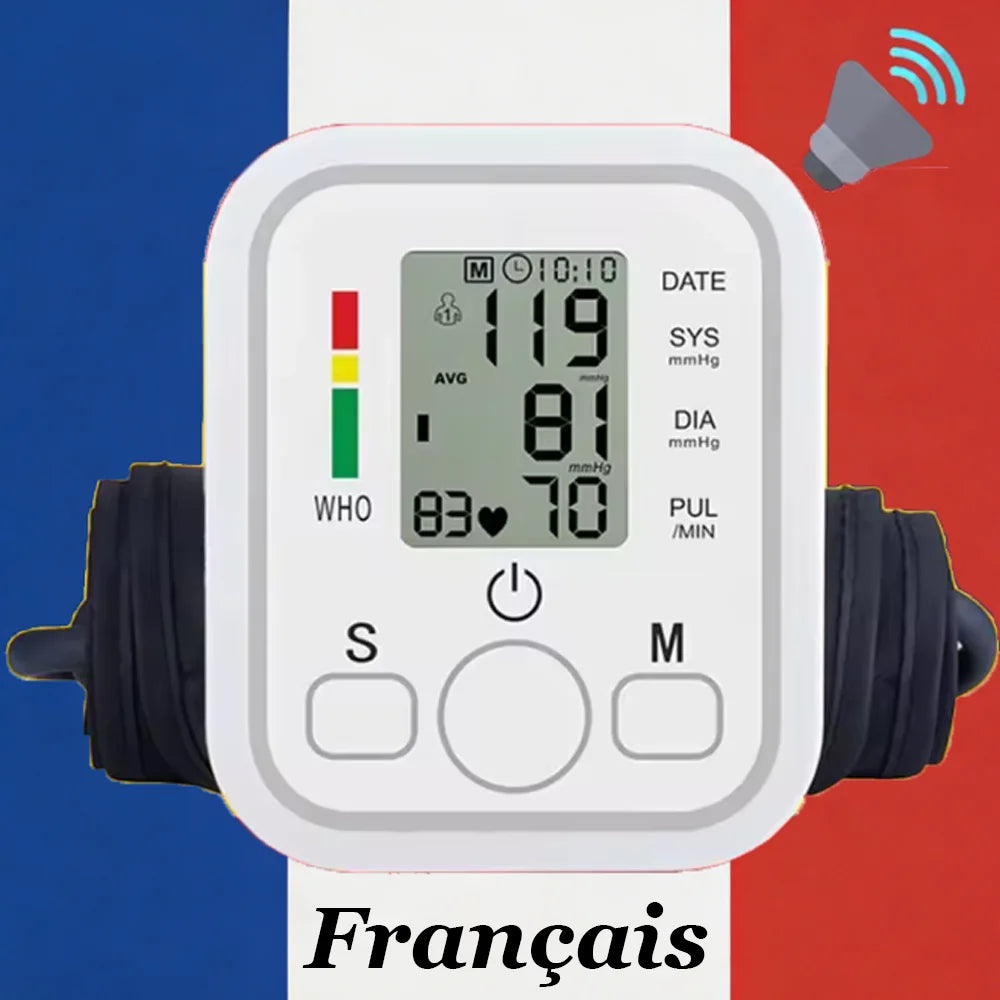 Automatic Digital ARM Blood Pressure Monitor, Sphygmomanometer,Tonometer,Tensiometer,Heart Rate Meter,BP Monitor Health Care
