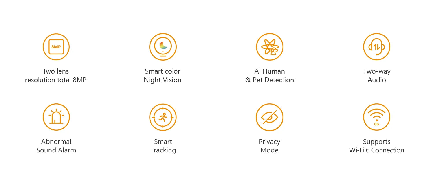 IMOU 360° PTZ Dual Lens IP Camera Human Pet Detection Security Camera Baby Monitor AI Color Night Vision Surveillance wifi Cam