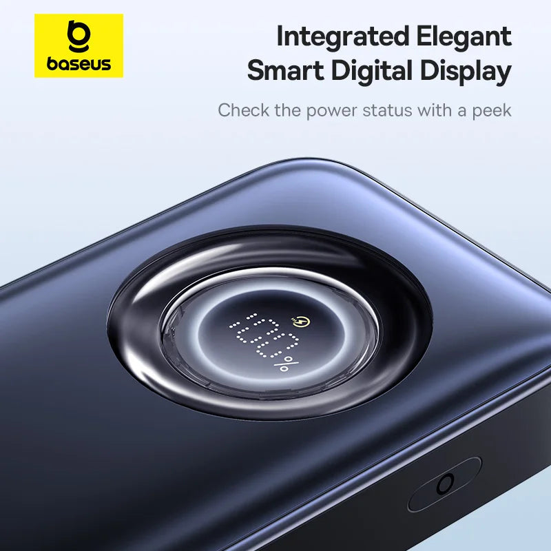 20000mAh 100W PD Power Bank with Retractable USB-C Cable Tidesmit