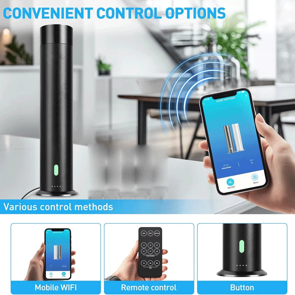 Smart WiFi Essential Oil Waterless Fragrance Diffuser Home Scent Aromatherapy Tuya App Diffusers Luxury Scenting Hotel Diffuser
