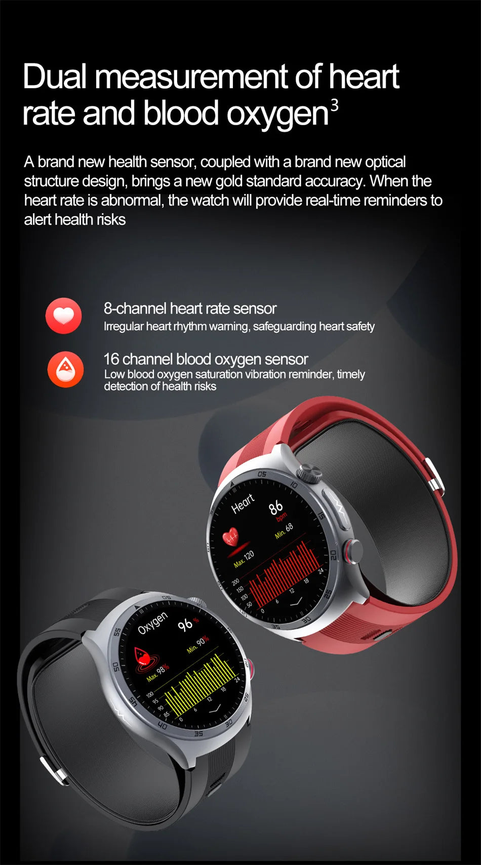 New AI Diagosis ECG Health Smart Watch Men Blood Pressure Lipid Uric Acid NFC Air Pump Airbag Health Smartwatches For men Women
