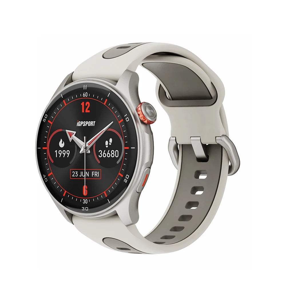 iGPSPORT LW10 Smart Watch With 1.43" AMOLED Screen GNSS GPS Tracker Bluetooth Calls 50+ Sports Modes Heart Rate/SpO2 Monitor