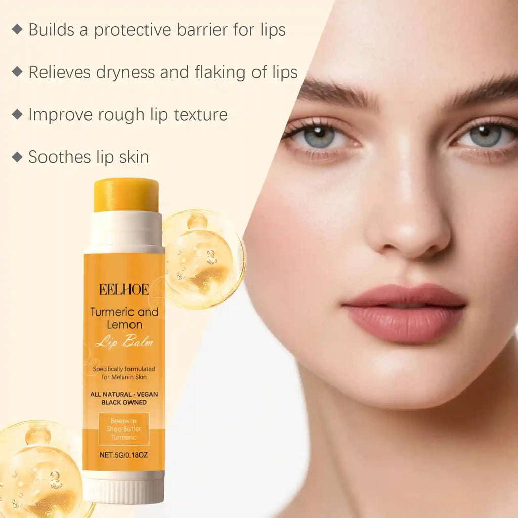 Turmeric Lemon Lip Balm | Nourishing Moisturizing Lip Treatment (5g) Lip Care Tidesmit