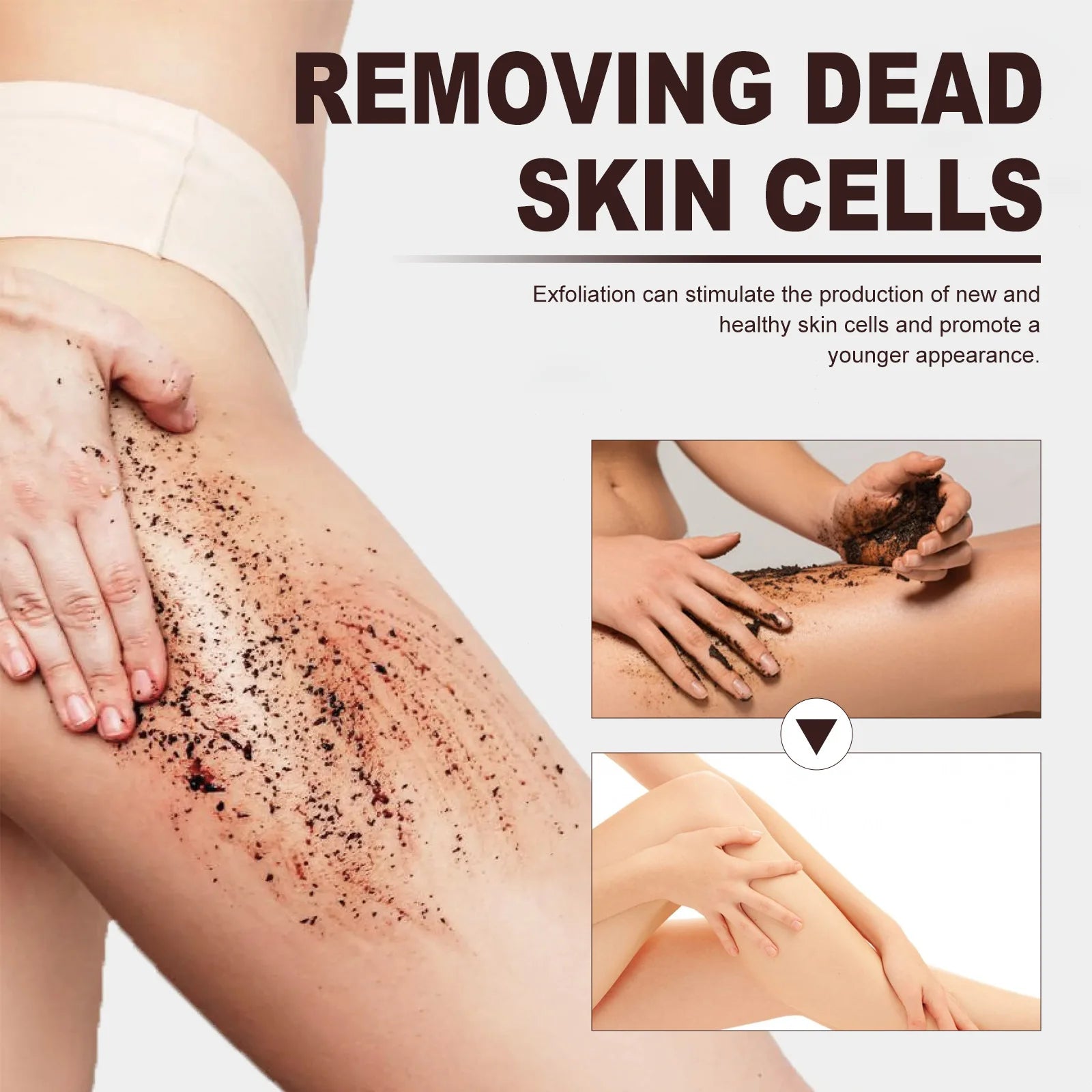 Coffee Body Scrub for Dark Spot Removal - Natural Exfoliant 200g Scrubs Treatments Tidesmit