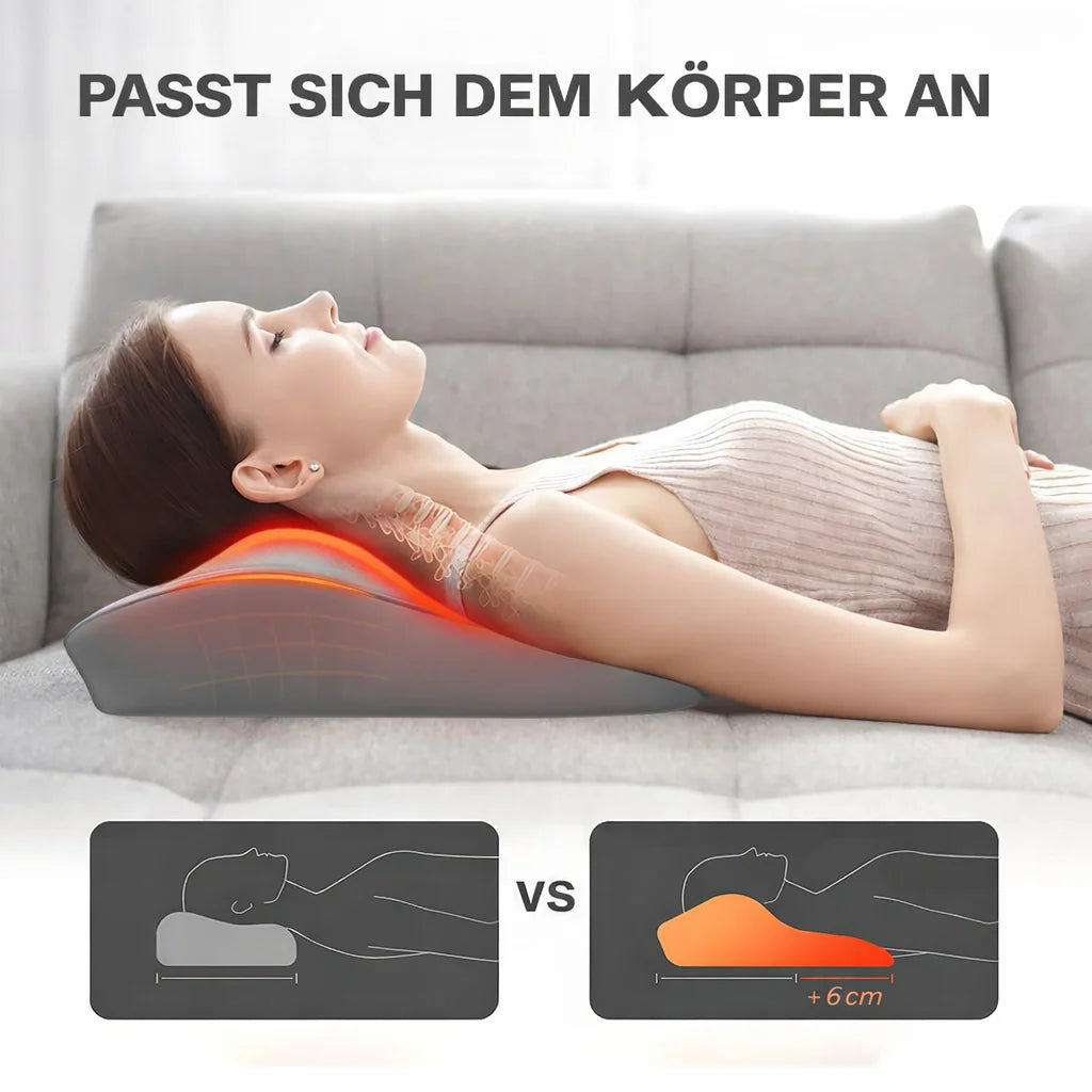Shiatsu Neck Massage Pillow with Heat Therapy - EU Standard Back Massage Instrument Tidesmit