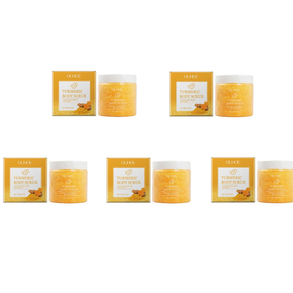 Turmeric Body Scrub for Smooth Skin - Natural Exfoliating Sea Salt 5pcs Scrubs Treatments 5pcs Tidesmit