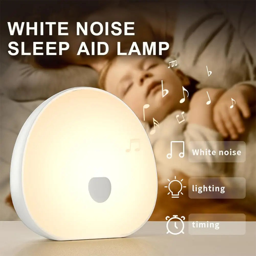 RGB Sleep White Noise Machine 2ith Soothing Sound Touchable Rechargeable LED Night Light Relaxing Audio & Sleep Lamp For Baby