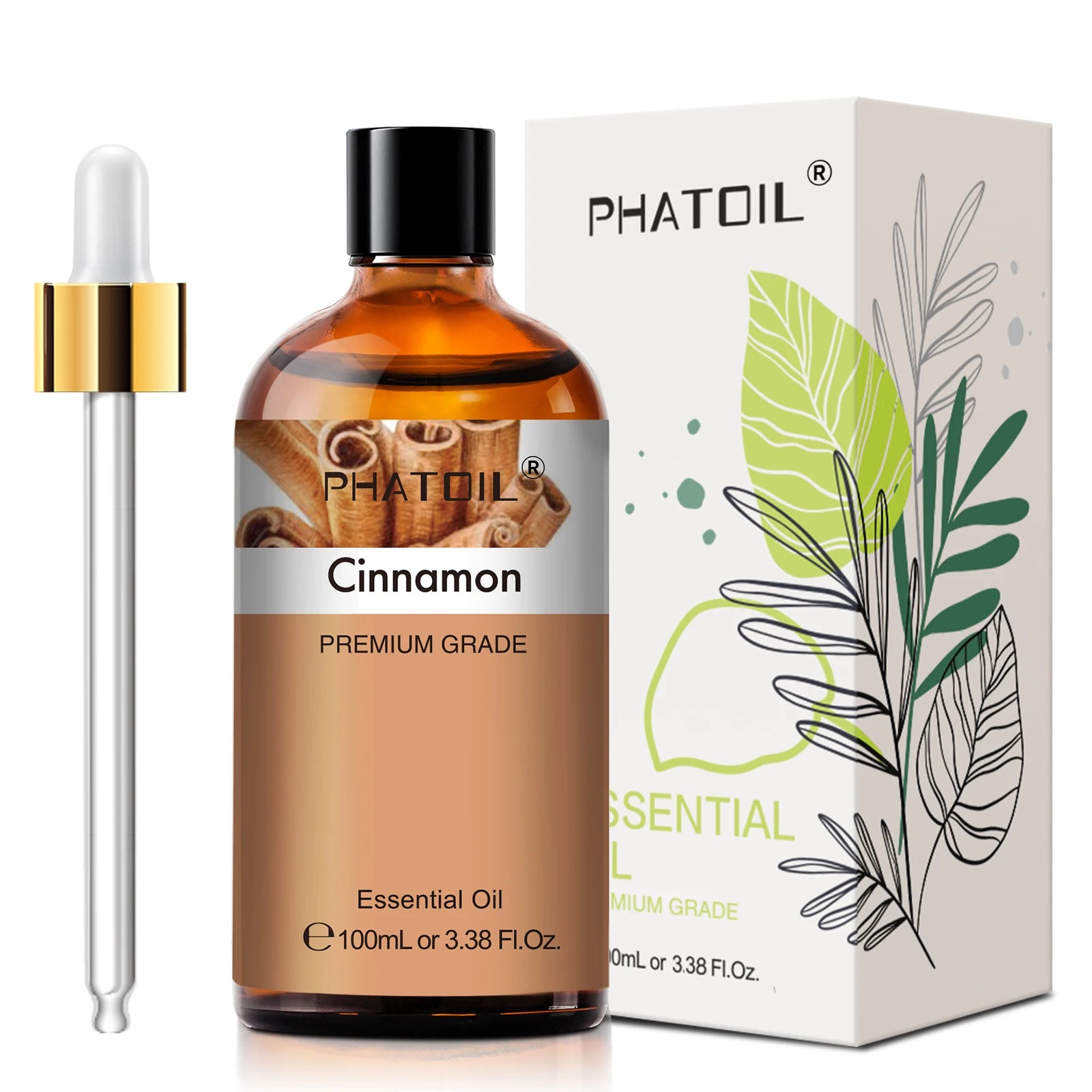PHATOIL 100ml Lavender Peppermint Lemon Eucalyptus Lemongrass Essential Oil Natural Plant Pure Essential Oils For Diffuser