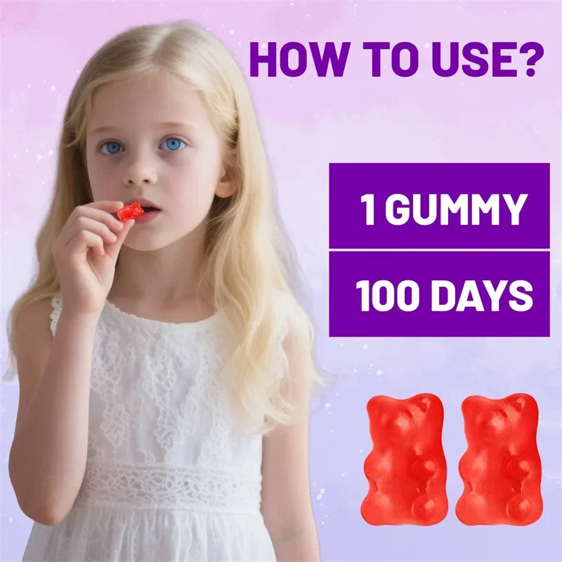Melatonin Gummies 1mg - Children's Sleep Aids, Relieves Stress, Improves Insomnia, Improves Sleep Quality and Deeper Sleep