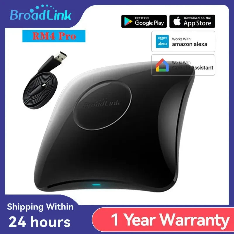 Broadlink RM4 Pro Smart Remote Control for WiFi IR and RF Appliances Tidesmit