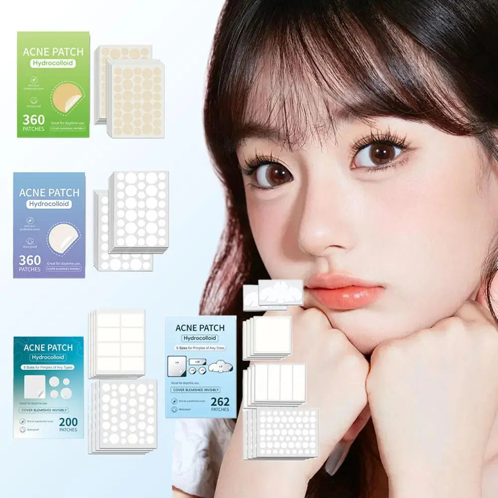 200/262/360pcs Salicylic Acid Acne Patches Mild Non-irritating Fade Black Acne Marks Facial Care Patches Acne Closure Removal