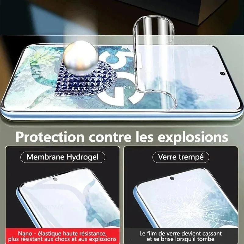 4Pcs HD Full Cover Hydrogel Film for Samsung Galaxy S23/S24/S25 Ultra S24FE Screen Protection Film S20Plus S22/S21Ultra No-Glass AE Tidesmit